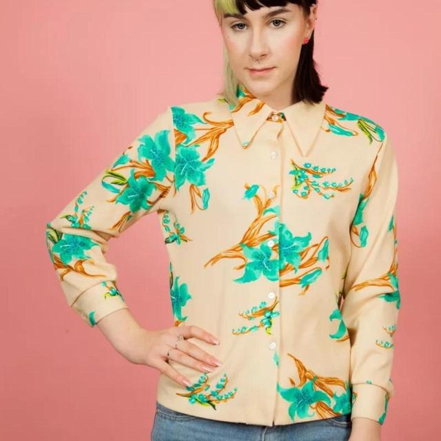 Women's Shirt - Cream/Multi - S on Productcaster.