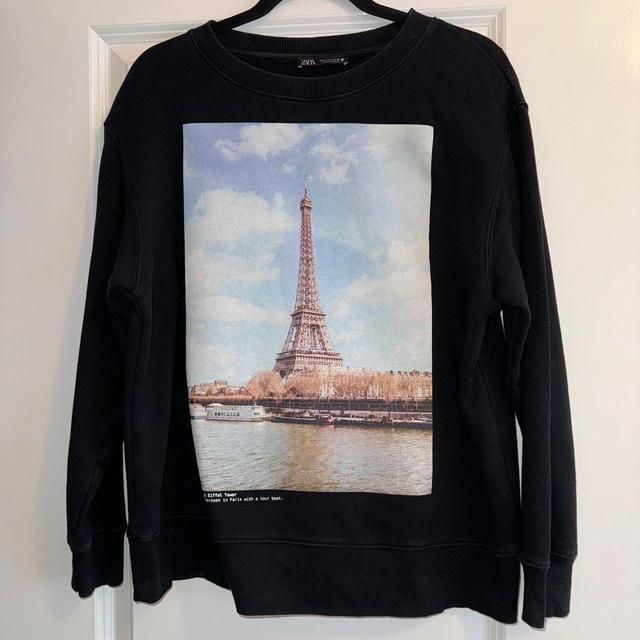 Zara Women's Sweatshirt - Black - S on Productcaster.