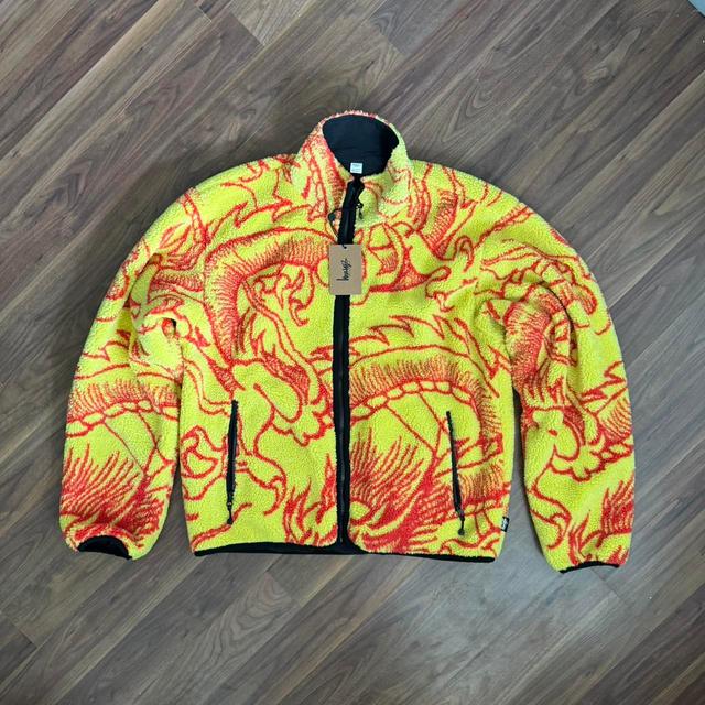 Stüssy Men's Jacket - Yellow/Red - XL on Productcaster.