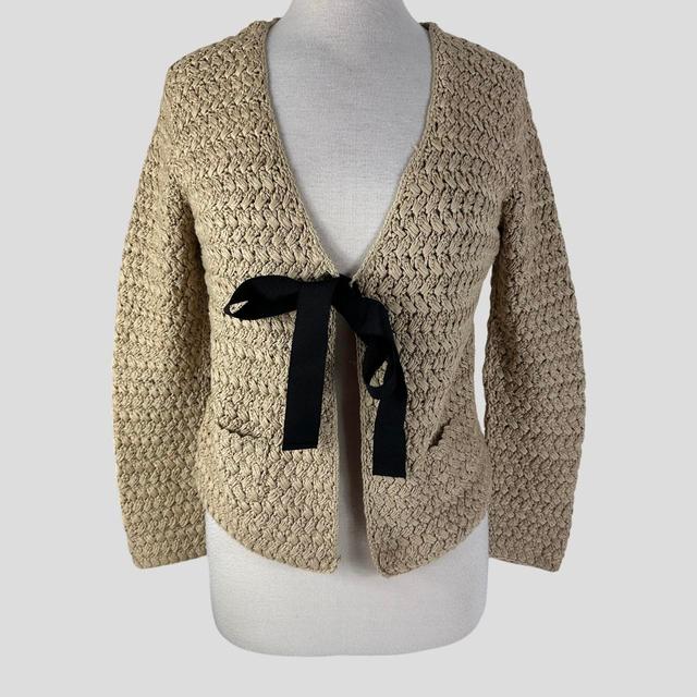 Paule Ka Women's Cardigan - Tan/Cream - 12 on Productcaster.