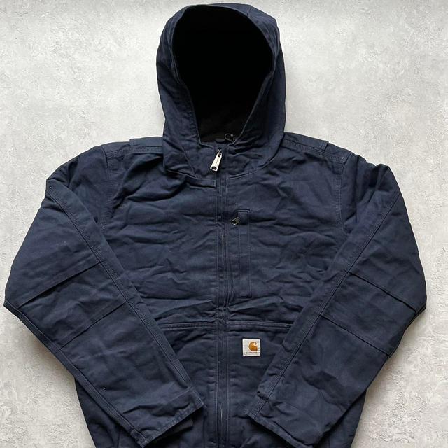 Carhartt Men's Casual Jacket - Navy/Blue - S on Productcaster.