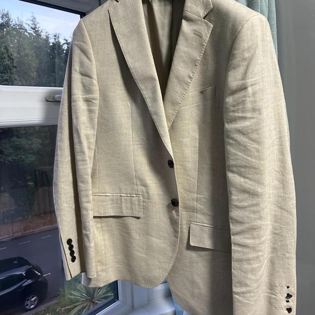 M&S Collection Men's Tailored jacket - Cream/Tan - S on Productcaster.