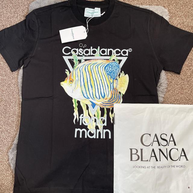 Casablanca Men's T-shirt - Black - M on Productcaster.