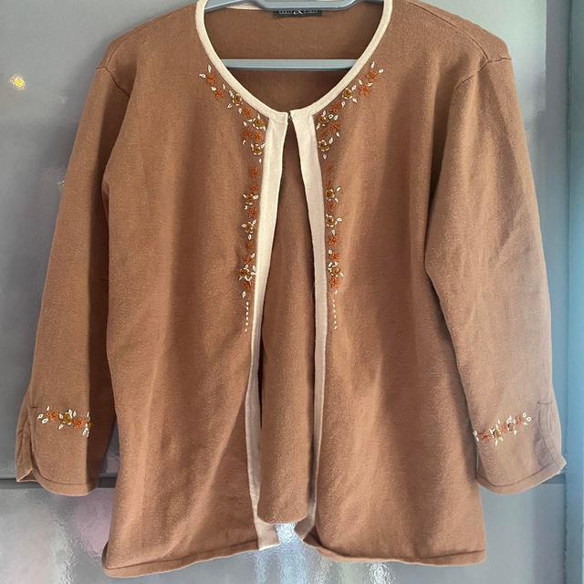 Women's Cardigan - Brown/Tan - S on Productcaster.