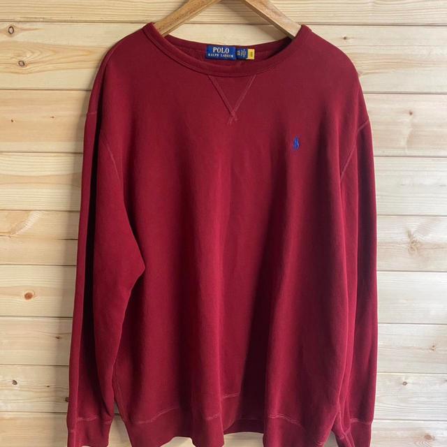 Polo Ralph Lauren Men's Sweatshirt - Burgundy - XXL on Productcaster.