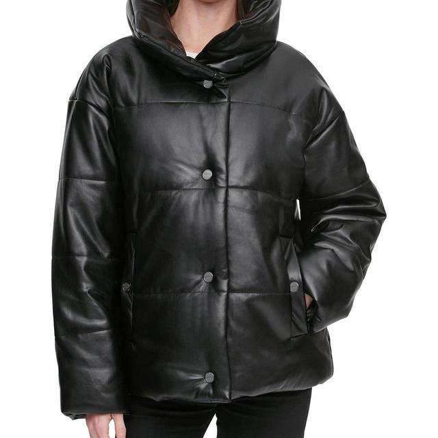 DKNY Women's Puffer Jacket - Black - M on Productcaster.