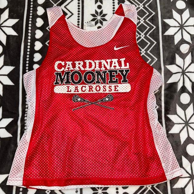 Nike Women's Vest - Red/White - 8 on Productcaster.