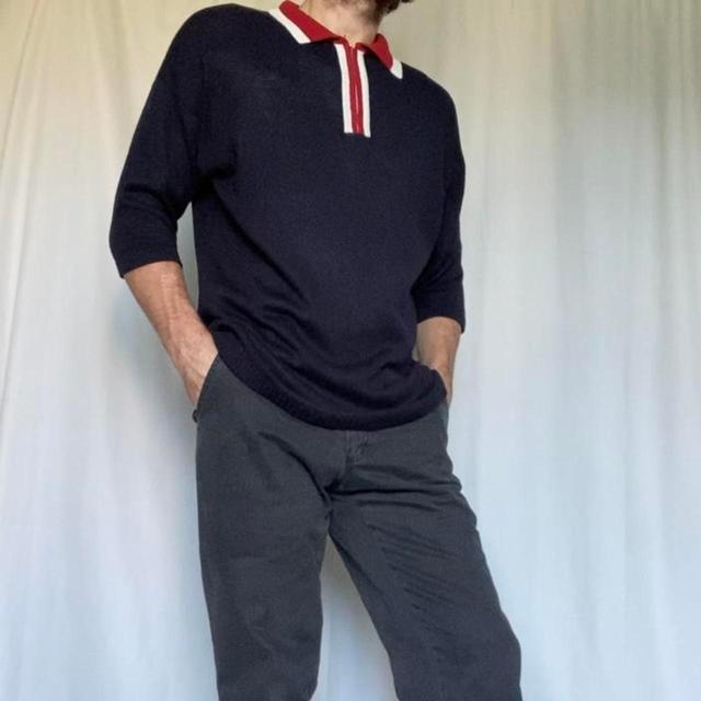 Men's Jumper - Navy - L on Productcaster.