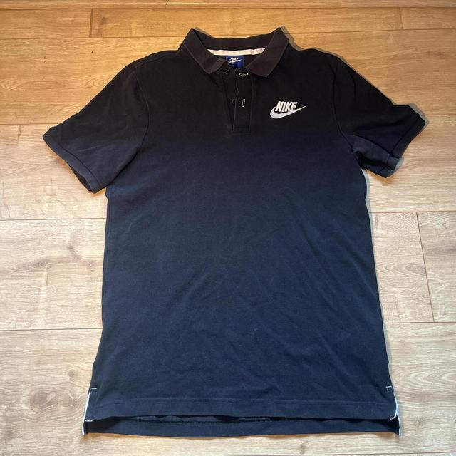 Nike Men's Polo shirt - Black/White - S on Productcaster.