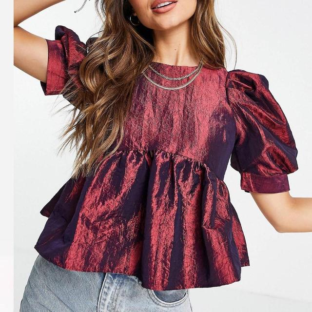 ASOS Women's Blouse - Burgundy - 10 on Productcaster.