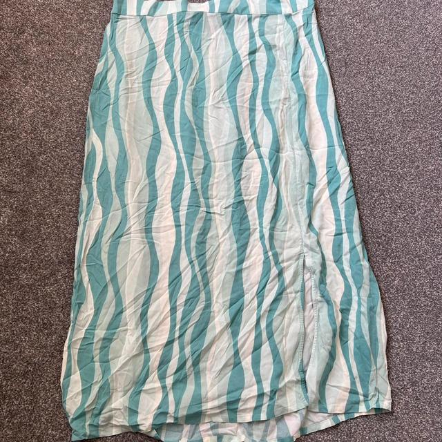 John Lewis Women's Skirt - Blue/Multi - UK 12 on Productcaster.