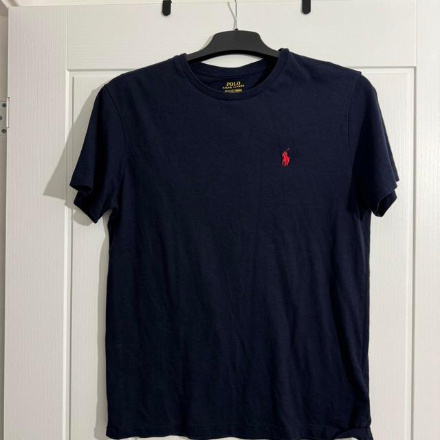 Polo Ralph Lauren Men's T-shirt - Navy/Blue - S on Productcaster.