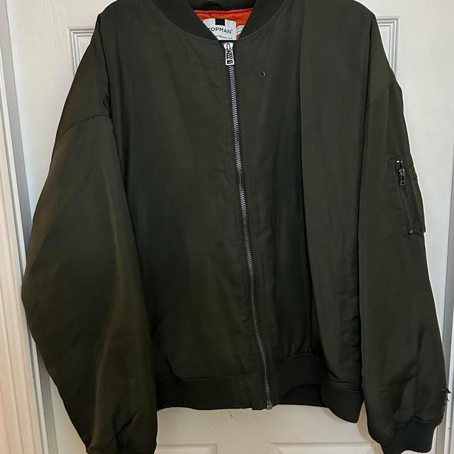 Topman Men's Bomber Jacket - Green - XL on Productcaster.