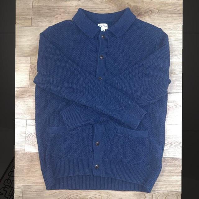 J.Crew Men's Cardigan - Blue/Navy - L on Productcaster.