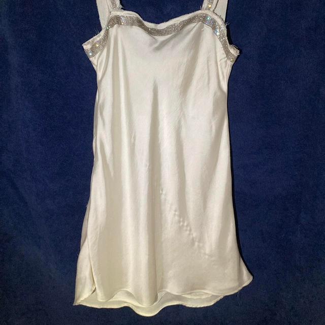 Zara Women's Slip Dress - White/Cream - XS on Productcaster.