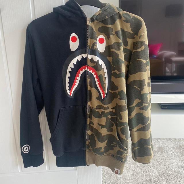 BAPE Men's Hoodie - Black/Multi - M on Productcaster.