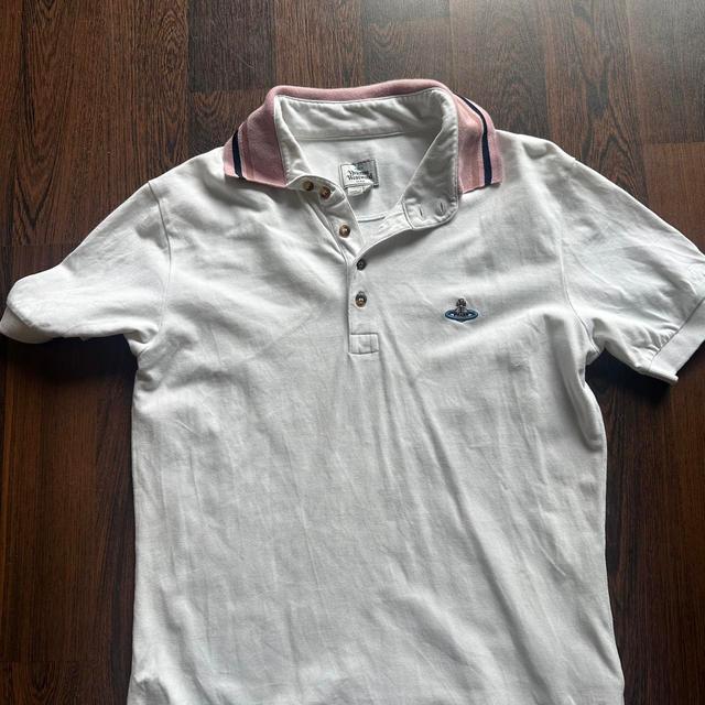 Vivienne Westwood Men's Polo shirt - White - M on Productcaster.