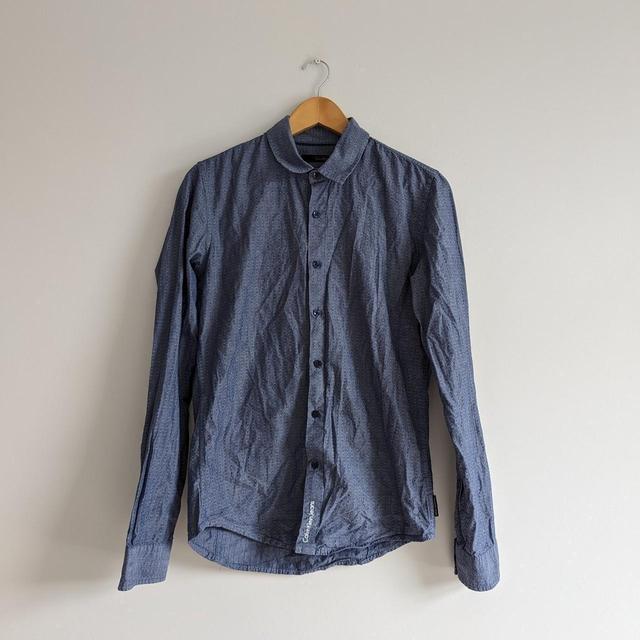 Calvin Klein Jeans Men's Shirt - Blue - S on Productcaster.