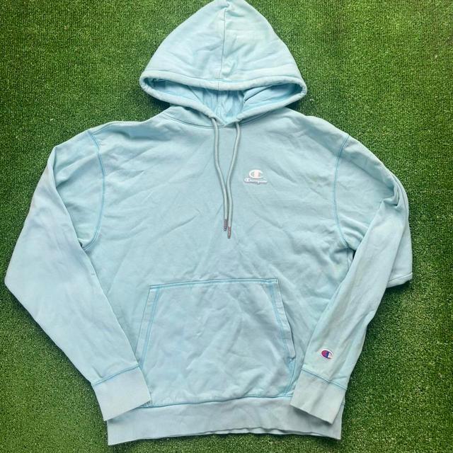 Champion Men's Hoodie - Blue/Multi - M on Productcaster.