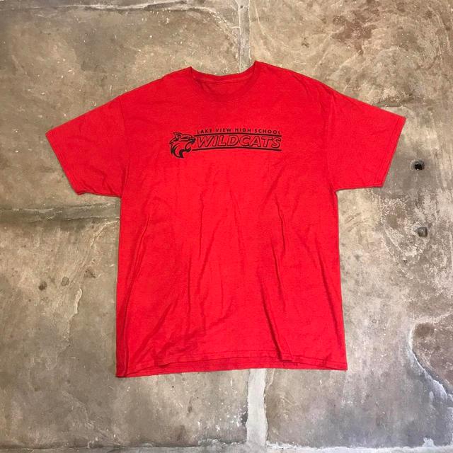 Vintage Men's T-shirt - Red - XL on Productcaster.