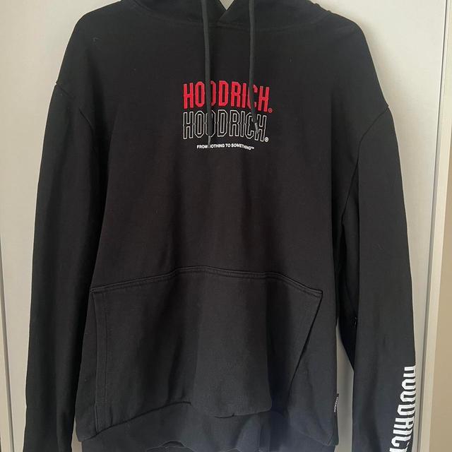 Hoodrich Men's Hoodie - Black/Red - L on Productcaster.