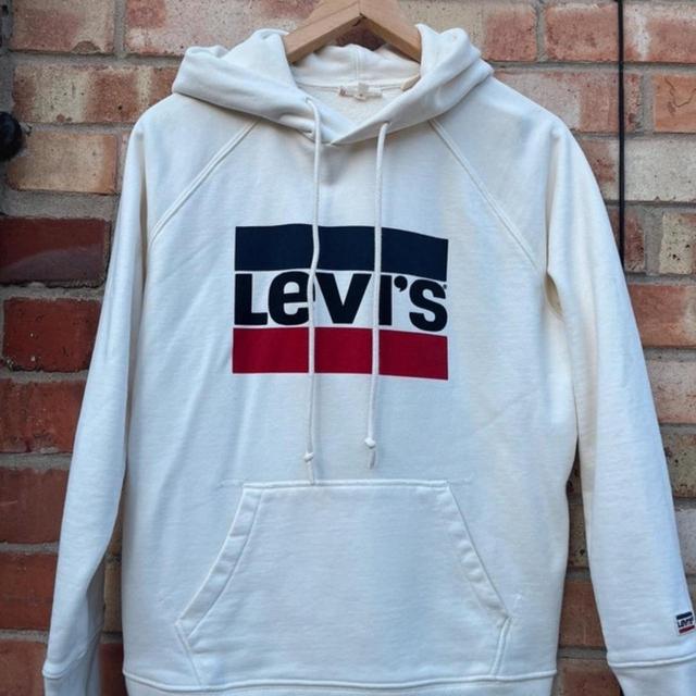 Levi's Women's Sweatshirt - White - S on Productcaster.