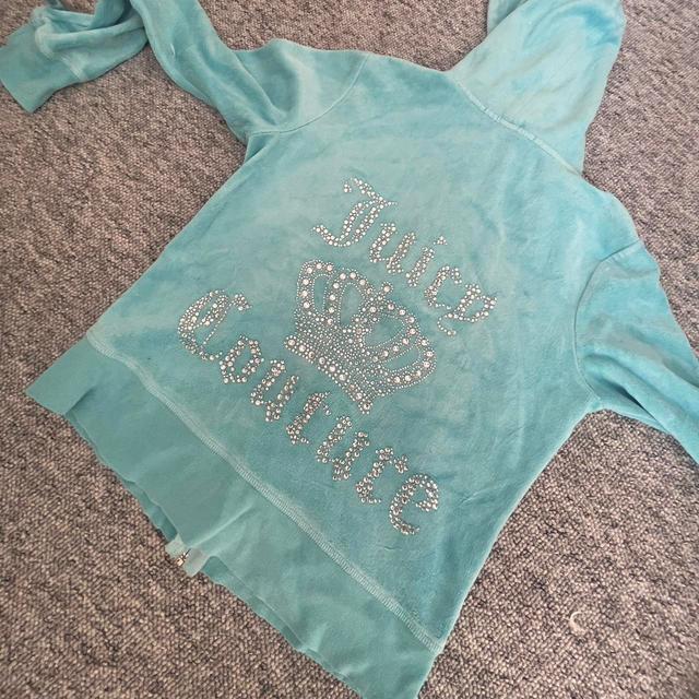 Juicy Couture Women's Sweatshirt - Blue/Green - S on Productcaster.