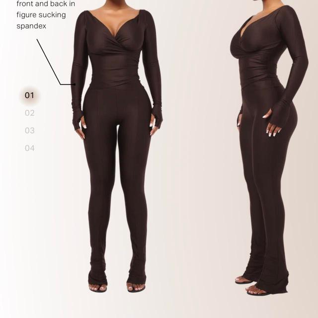 Women's Jumpsuit - Brown - UK 8 on Productcaster.