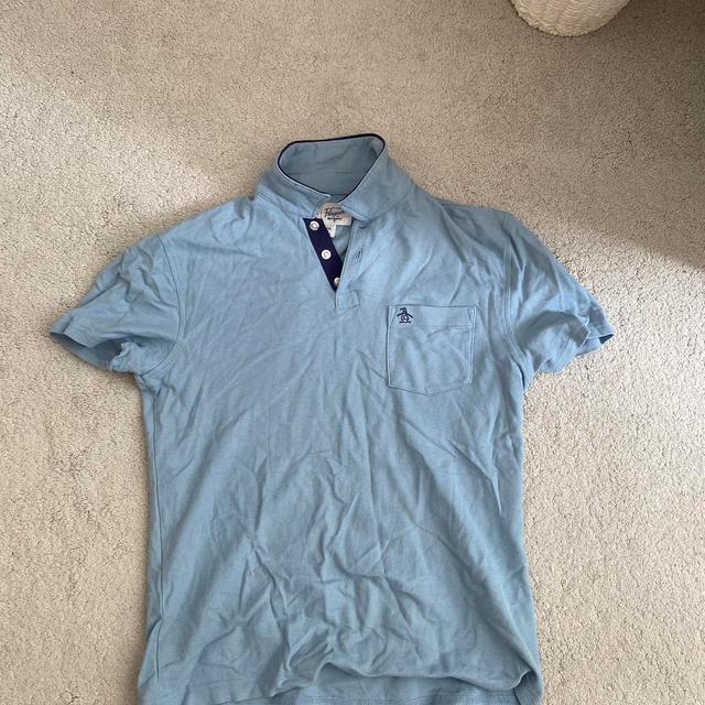 Vintage Men's Polo shirt - Blue - S on Productcaster.