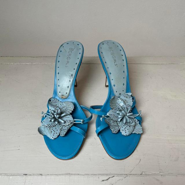 Vintage Women's Sandals - Blue - UK 3.5 on Productcaster.