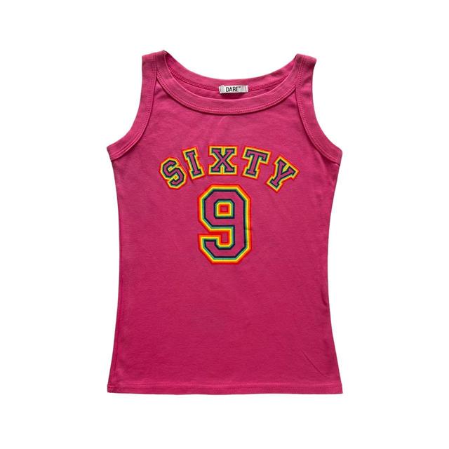 Vintage Women's Vest - Pink/Multi - S on Productcaster.