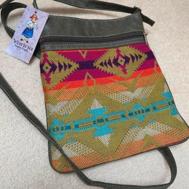 Handmade Women's Crossbody bags - Green/Multi on Productcaster.