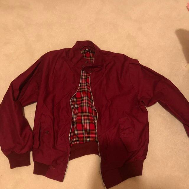 Men's Jacket - Burgundy/Red - M on Productcaster.