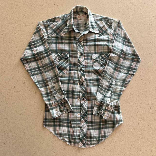 Wrangler Men's Shirt - Green - S on Productcaster.