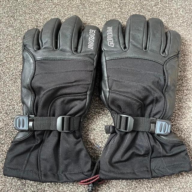 Gordini Men's Gloves - Black/White on Productcaster.