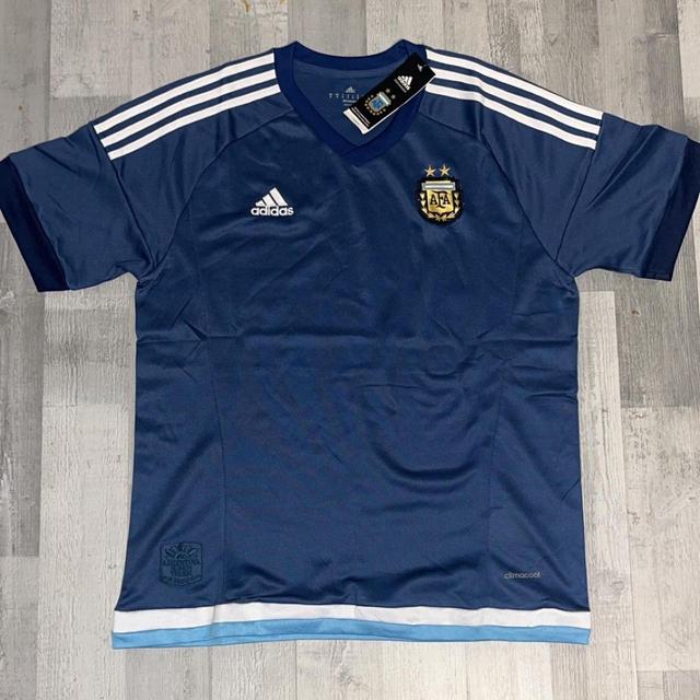 Adidas Men's T-shirt - Blue/Navy - M on Productcaster.