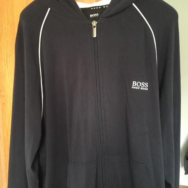 Hugo Boss Men's Hoodie - Navy - M on Productcaster.