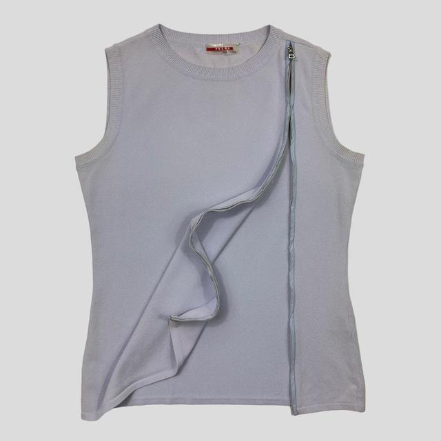 Prada Women's Vest - White/Purple - 10 on Productcaster.