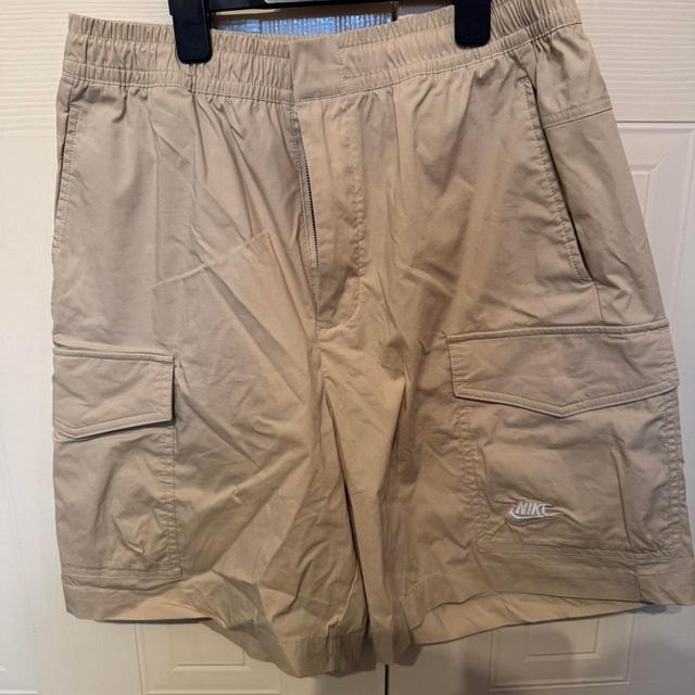 Nike Men's Shorts - Tan/Cream - M on Productcaster.