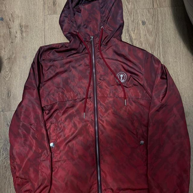 Trapstar Men's Windbreaker Jacket - Burgundy - S on Productcaster.