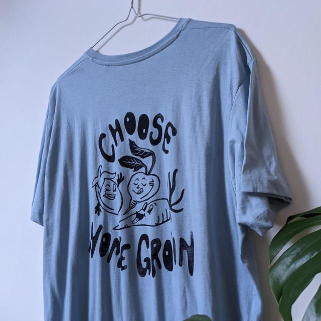 Handmade Men's T-shirt - Blue - XL on Productcaster.