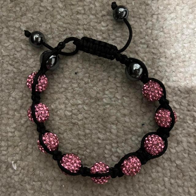 Women's Bracelet - Pink/Black on Productcaster.