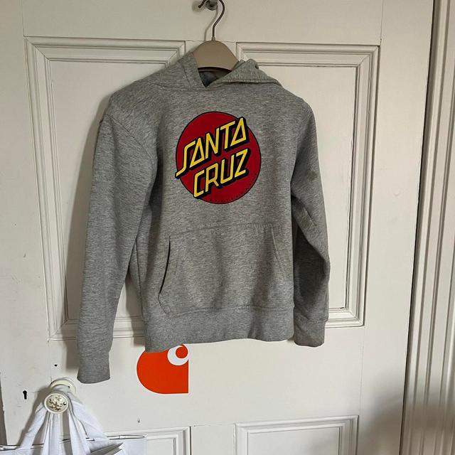 Santa Cruz Kids' Hoodie - Grey on Productcaster.