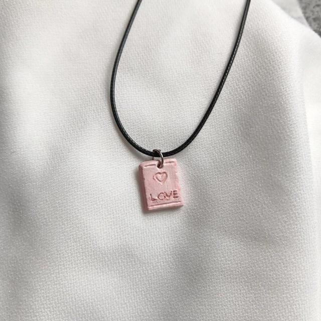 Handmade Women's Necklace - Pink on Productcaster.