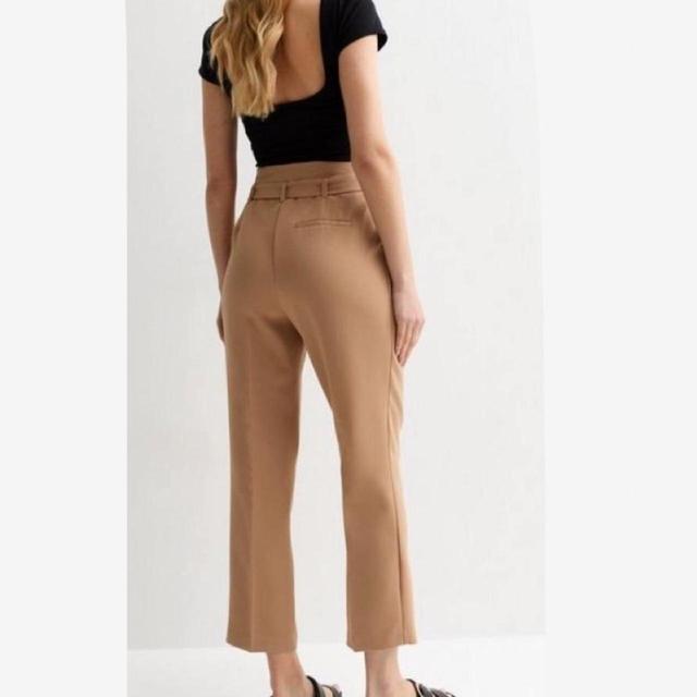 New Look Women's Trousers - Burgundy/Tan - UK 6 on Productcaster.