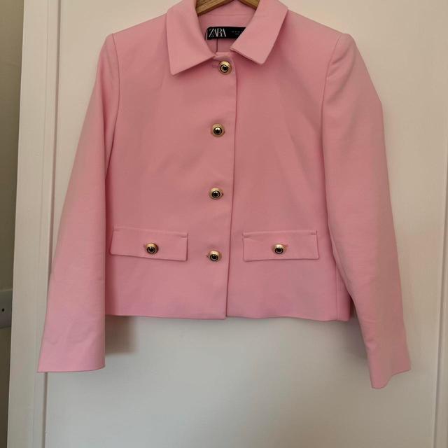 Zara Women's Blazer Jacket - Pink - UK 10 on Productcaster.