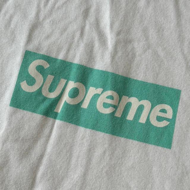 Supreme Men's T-shirt - White/Green - XL on Productcaster.