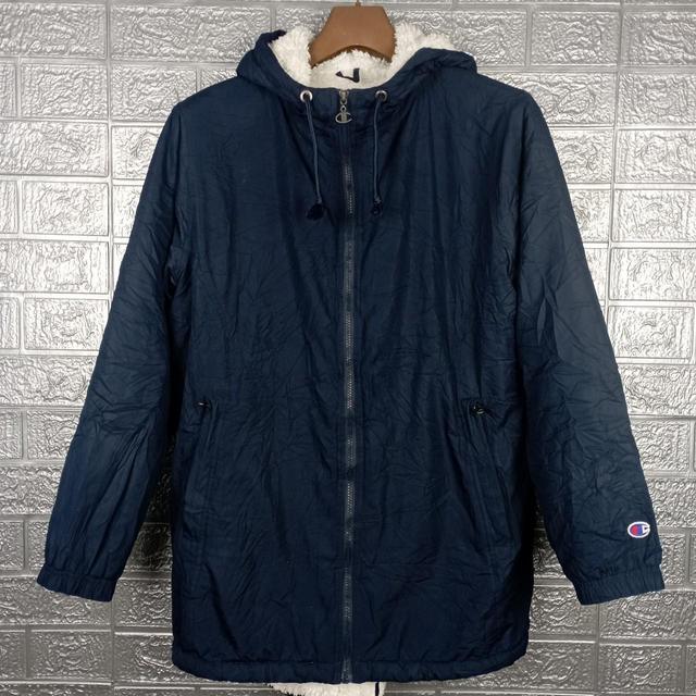 Champion Men's Jacket - Blue - M on Productcaster.