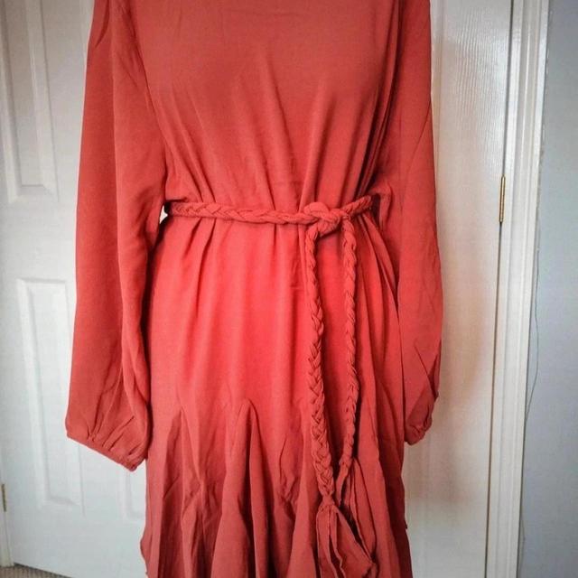 Women's Midi Dress - Red/Orange - 10 on Productcaster.