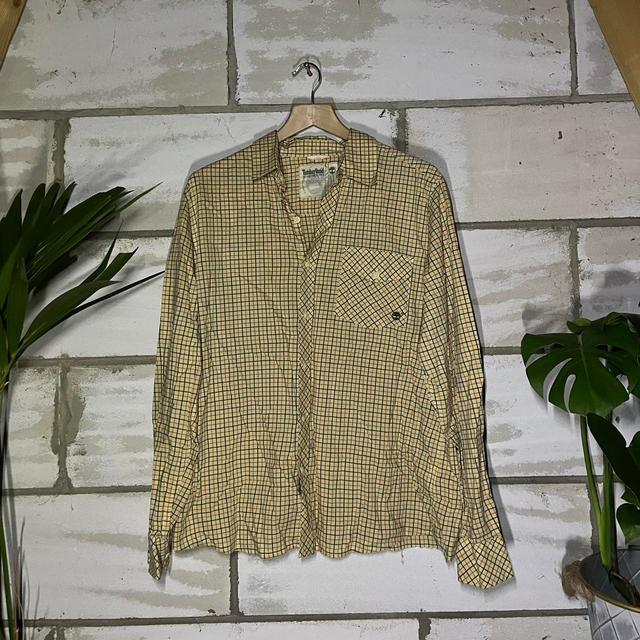 Timberland Men's Shirt - Cream/Multi - L on Productcaster.